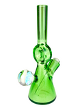 Gemini Art Glass Donut Mini Tube Swamp Green