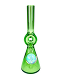 Gemini Art Glass Donut Mini Tube Swamp Green