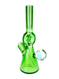 Gemini Art Glass Donut Mini Tube Swamp Green