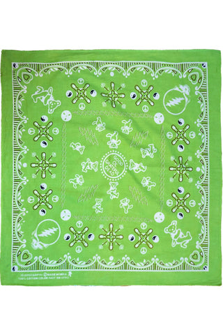 Grateful DeadGood Ol' Grateful Dead Bandana Green 22 x 22