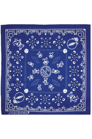Grateful DeadGood Ol' Grateful Dead Bandana Blue 22 x 22