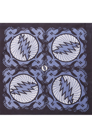 Grateful Dead Spin Your Face Bandana Grey 22 x 22