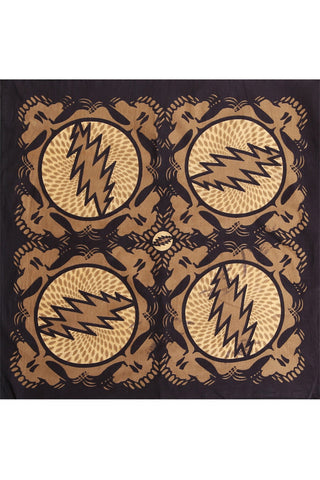 Grateful Dead Spin Your Face Bandana Tan