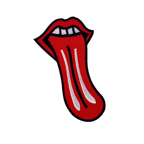 Rolling Stones Long Tongue Embroidered Iron On Patch