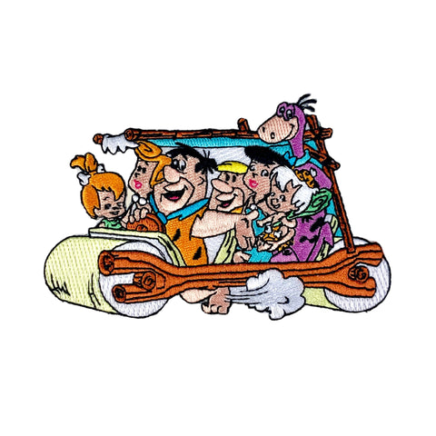 Flintstones Flintmobile Embroidered Iron On Patch