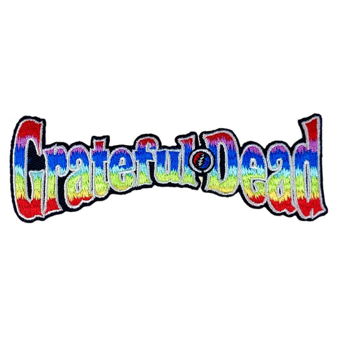 Grateful Dead Rainbow Letter Embroidered Iron On Patch