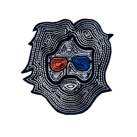 Jerry Garcia Shades Embroidered Iron On Patch