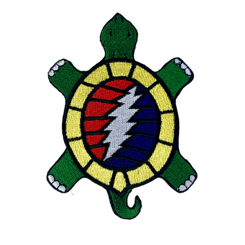 Grateful Dead Terrapin Bolt Embroidered Iron On Patch