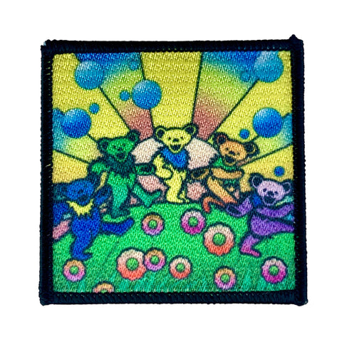 Grateful Dead Dancing Bear Sunrise Embroidered Iron On Patch