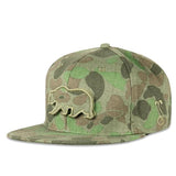 Removable Bear Distressed Camo Fitted