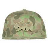 Removable Bear Distressed Camo Fitted