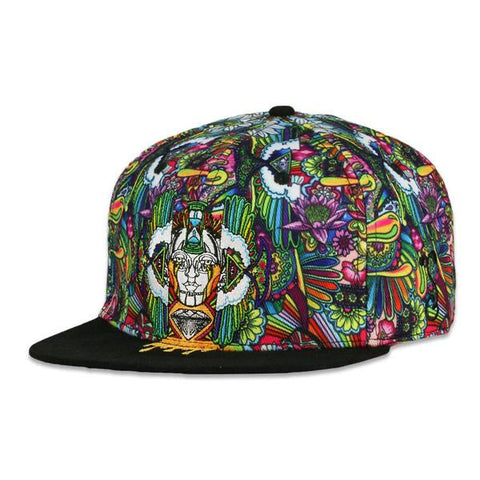 Grassroots California Ellie Paisley Oil Spill Fitted Hat