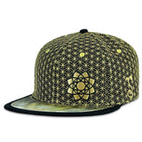 Grassroots California Laser Guided Visions Gold Black Snapback Hat