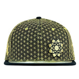 Grassroots California Laser Guided Visions Gold Black Snapback Hat