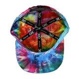 Removable Bear Tech Tie Dye Blue Snapback Hat