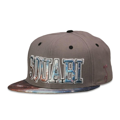 Sunsquabi Galaxy Gray Snapback Hat