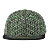 Laser Guided Visions Silver Green Snapback