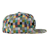 Removable Bear Pastel Patchwork Fitted Hat