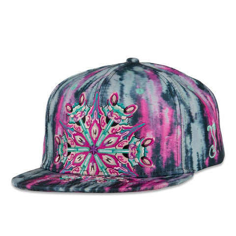 Jerry Garcia Watercolor Mandala Pink Snapback Hat