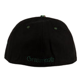 Grassroots California Removable Bear Evergreen Black Fitted Hat