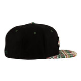 Grassroots California Removable Bear Evergreen Black Fitted Hat