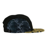 Grassroots California Celestial Serpent Black 5 Panel Zipperback Hat