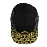 Grassroots California Celestial Serpent Black 5 Panel Zipperback Hat