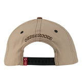 Grassroots California Bombearclat Gold Badge Tan Snapback Hat