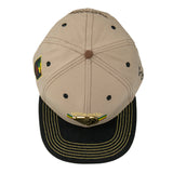 Grassroots California Bombearclat Gold Badge Tan Snapback Hat