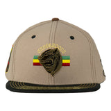 Grassroots California Bombearclat Gold Badge Tan Snapback Hat