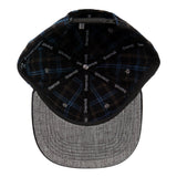 Grassroots California Bear Collection Blue Flannel Snapback Hat