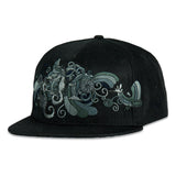 Grassroots California Vincent Gordon Seahorse Party Blackout Snapback Hat