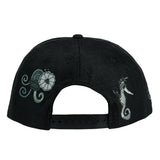 Grassroots California Vincent Gordon Seahorse Party Blackout Snapback Hat