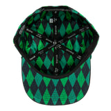 Grassroots California Master Kush Leaf Argyle Black Snapback Hat