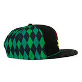 Grassroots California Master Kush Leaf Argyle Black Snapback Hat