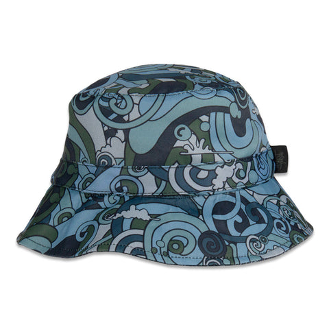 Grassroots California Vincent Gordon Seahorse Party Blackout Reversible Bucket Hat