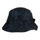 Grassroots California Vincent Gordon Seahorse Party Blackout Reversible Bucket Hat