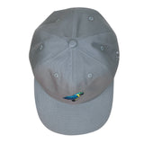 Grassroots California Blue Gold Macaw Gray Dad Hat