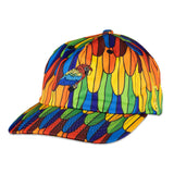 Grassroots California Scarlet Macaw Rainbow Feathers Dad Hat