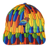 Grassroots California Scarlet Macaw Rainbow Feathers Dad Hat