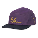 Grassroots California THC Bee Purple 5 Panel Snapback Hat