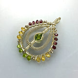 Wire Dreamers - Peridot Rain Drop Pendant