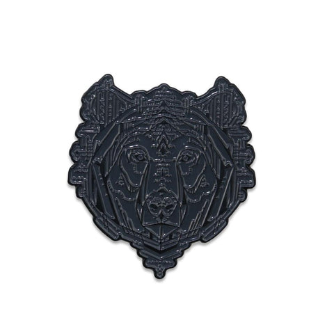 Kris D Bear Charcoal Pin