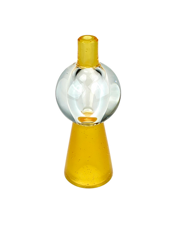 Gemini Art Glass Booblay Carb Cap CFL Papaya Terps