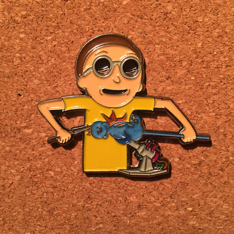 Glassblowing Morty Pin