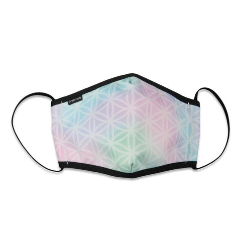 Grassroots California Flower of Life Pastel Face Mask