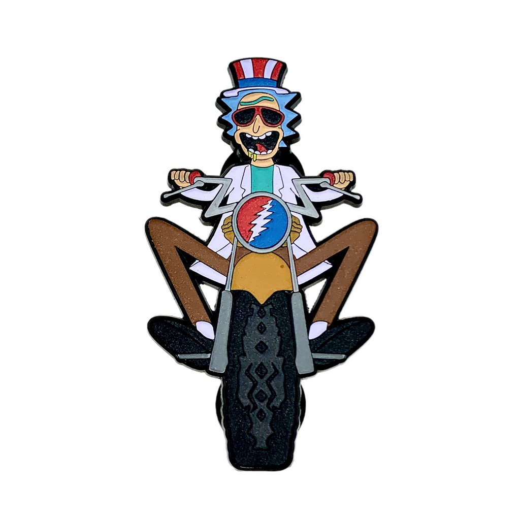 Grateful Dead - Motorcycle Rick (Blue) Pin – Piece Within
