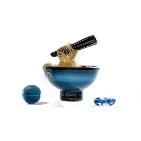 Dojo Glass Ramen Bowl Slurper Set